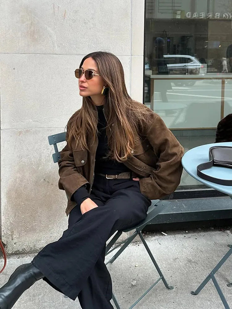 Brown Suede Jacket