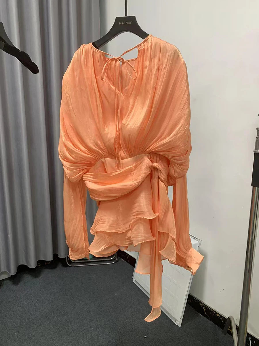 TWOTWINSTYLE Solid Blouse