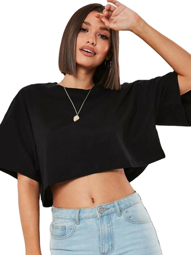 Cotton Women Short Sleeve Dance Running Clothes Yoga Fitness.