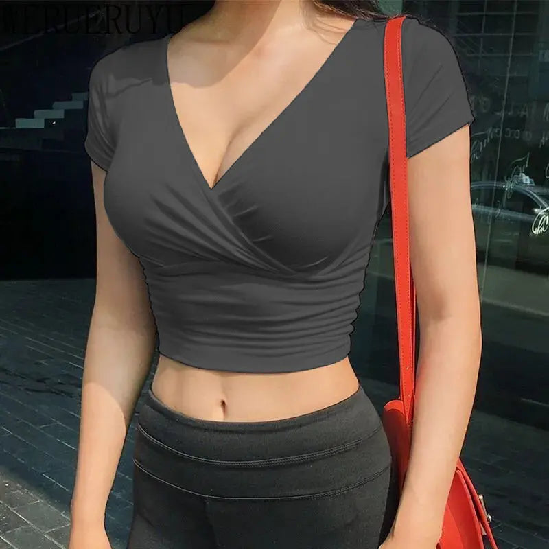 V-neck T-shirt.