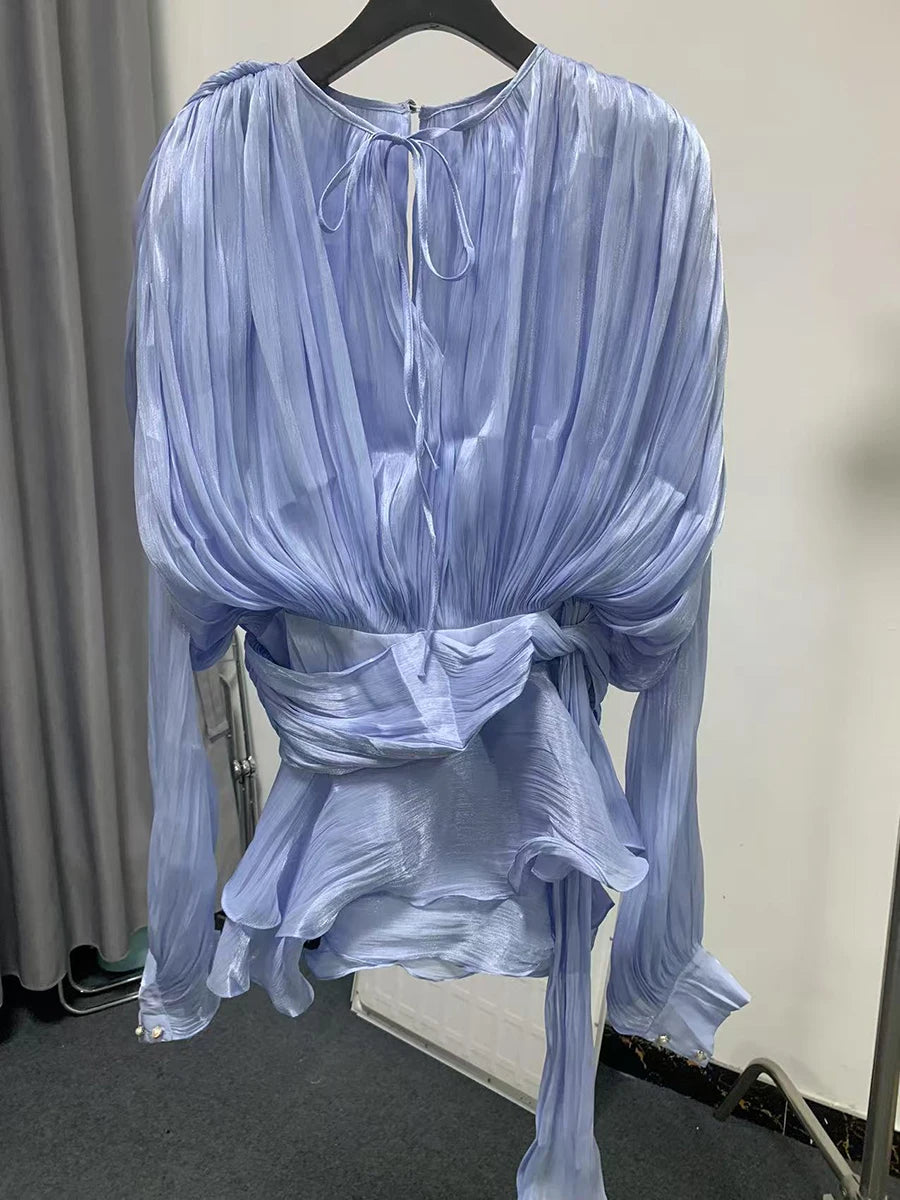 TWOTWINSTYLE Solid Blouse