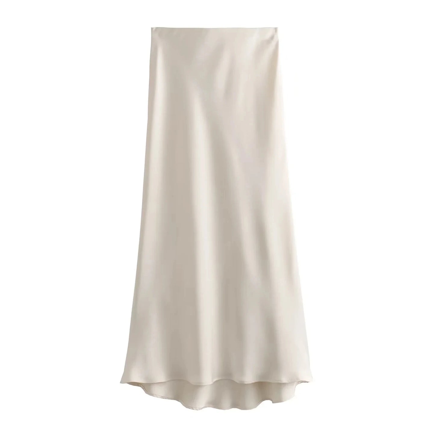 Casual Women Long Skirt Spring Elastic High Waisted.