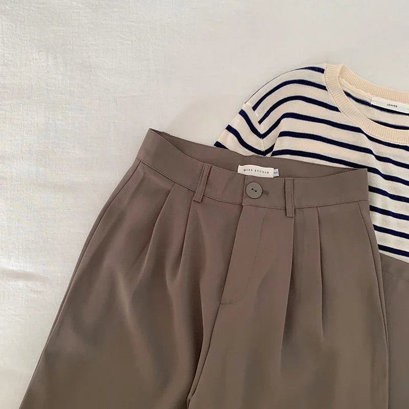 High Waist Women Suit Pants.