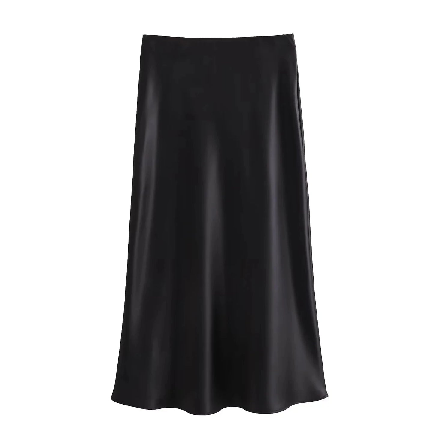 Casual Women Long Skirt Spring Elastic High Waisted.