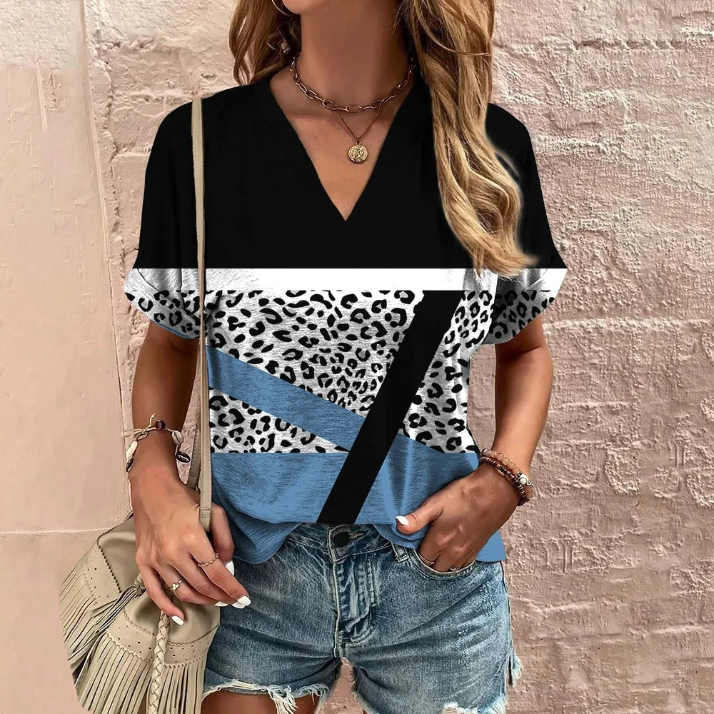 Vintage T Shirt For Women V-Neck