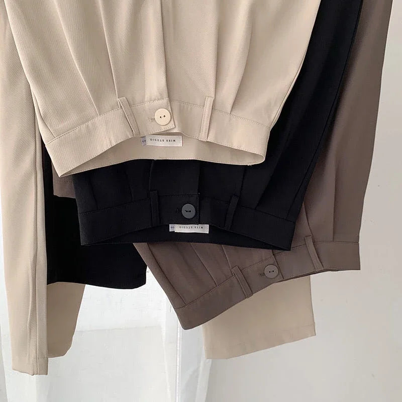 High Waist Women Suit Pants.