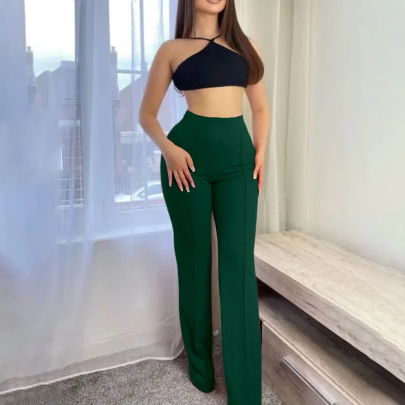 Women's Slim Bell-Bottoms Trouserss.