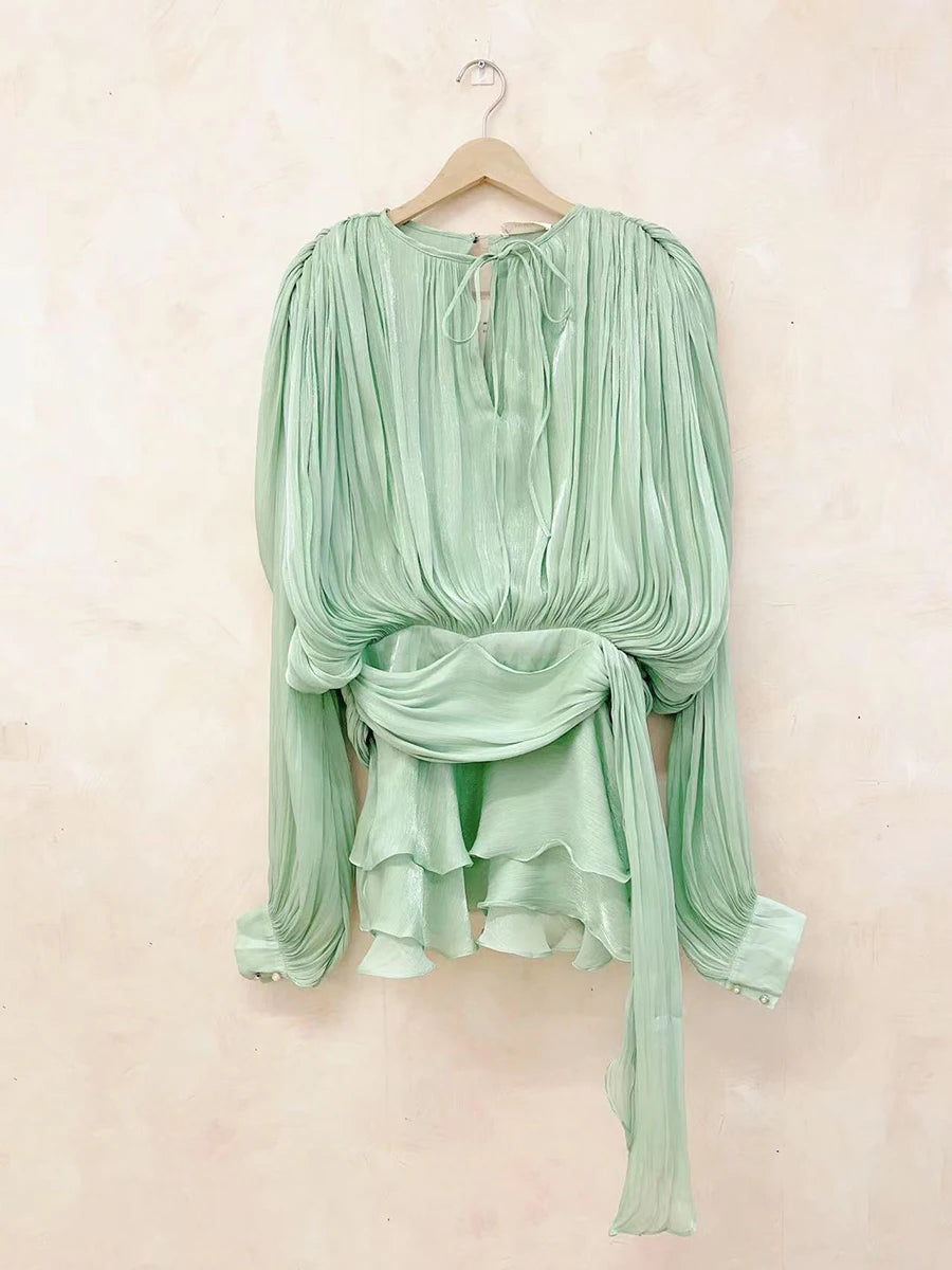 TWOTWINSTYLE Solid Blouse