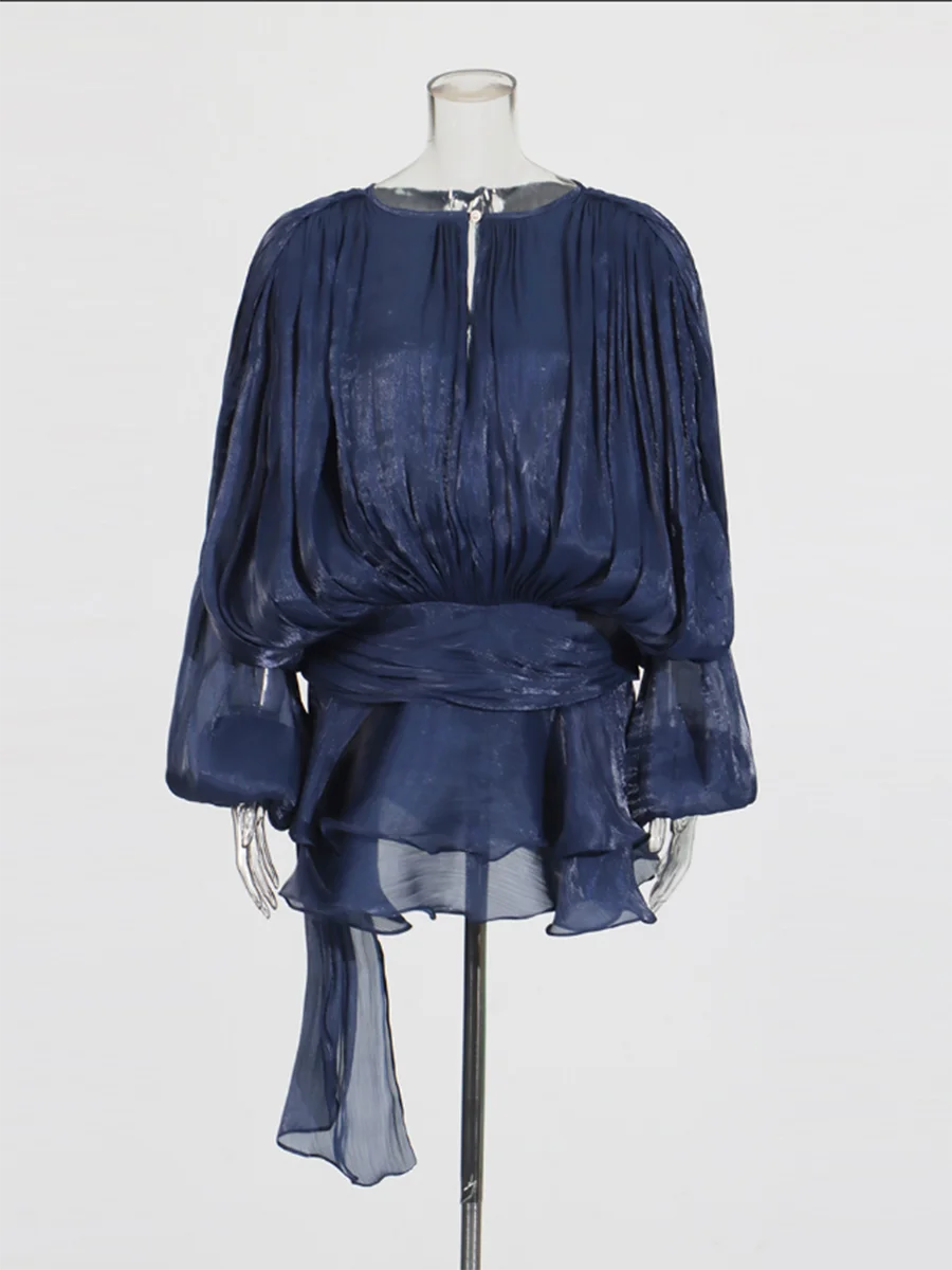 TWOTWINSTYLE Solid Blouse