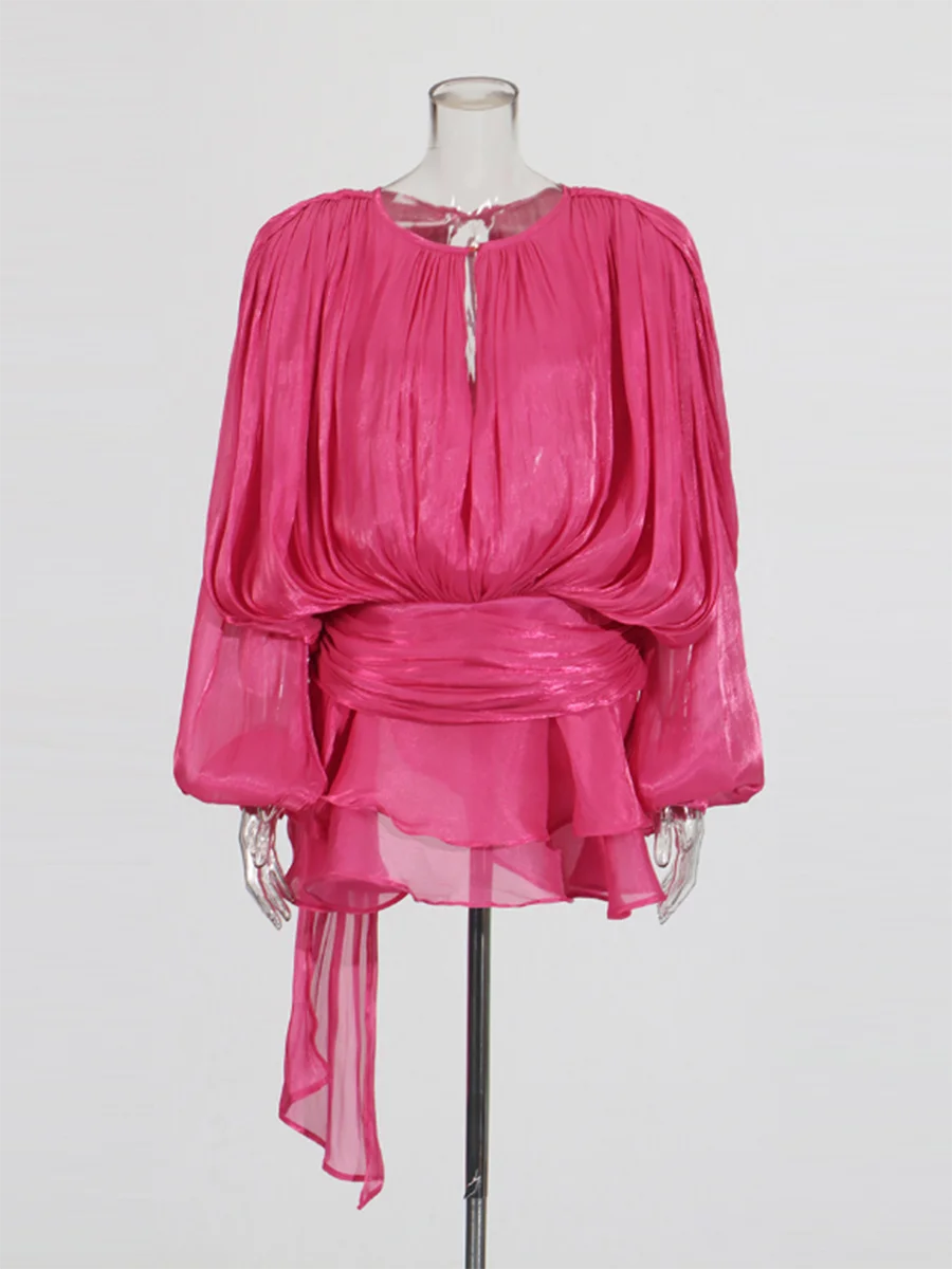TWOTWINSTYLE Solid Blouse
