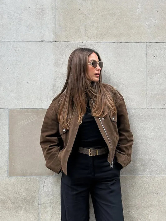 Brown Suede Jacket