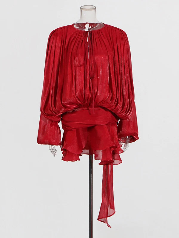 TWOTWINSTYLE Solid Blouse