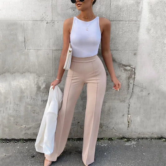 Women's Slim Bell-Bottoms Trouserss.