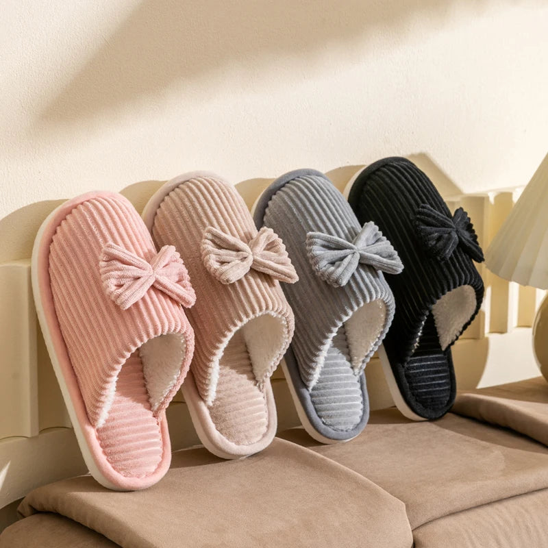 Women's Bow Slippers