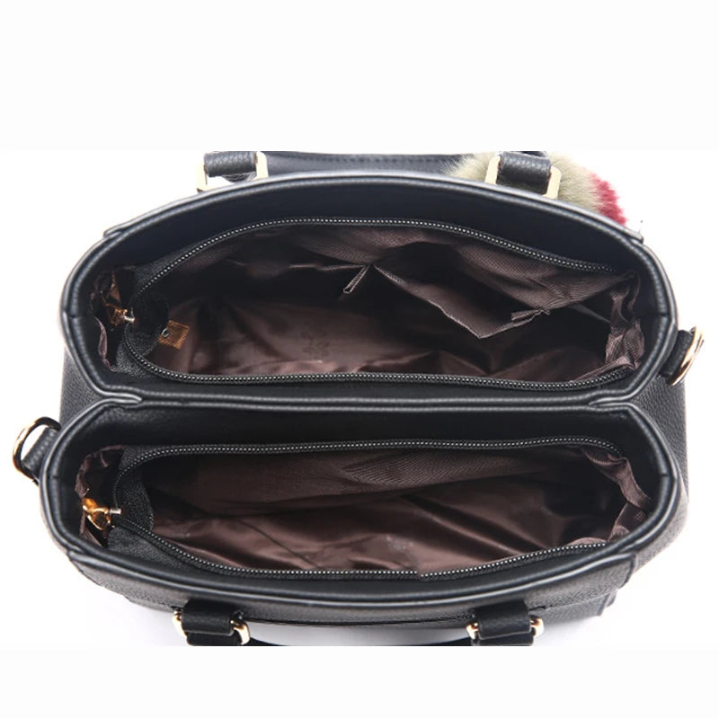 HandBags Women Vintage Purse Plush Tassel Messenger Bags