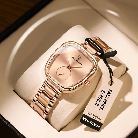 Luxury Watch for Woman Waterproof Stainless Steel Quartz