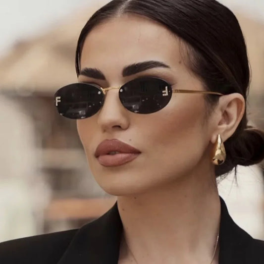 frameless trim sunglasses