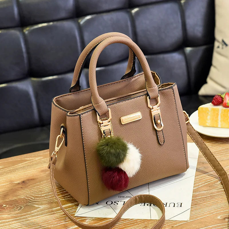 HandBags Women Vintage Purse Plush Tassel Messenger Bags